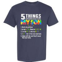 Autism Awareness Support Autism Son for Mom Dad Garment-Dyed Heavyweight T-Shirt