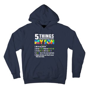 Autism Awareness Support Autism Son for Mom Dad Hoodie