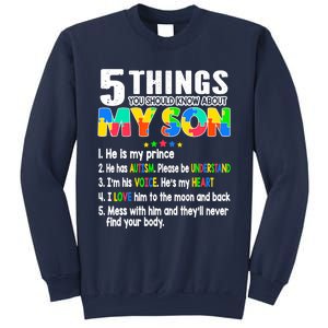 Autism Awareness Support Autism Son for Mom Dad Sweatshirt