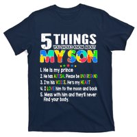 Autism Awareness Support Autism Son for Mom Dad T-Shirt