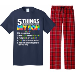 Autism Awareness Support Autism Son for Mom Dad Pajama Set