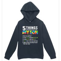 Autism Awareness Support Autism Son for Mom Dad Urban Pullover Hoodie