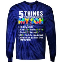 Autism Awareness Support Autism Son for Mom Dad Tie-Dye Long Sleeve Shirt