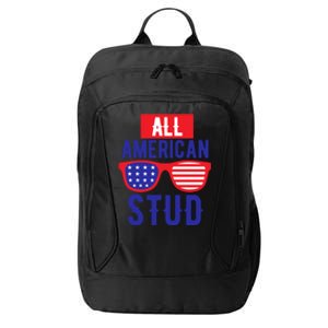 All American Stud Sunglasses 4th Of July Patriotic Gift City Backpack