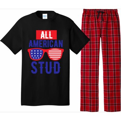 All American Stud Sunglasses 4th Of July Patriotic Gift Pajama Set