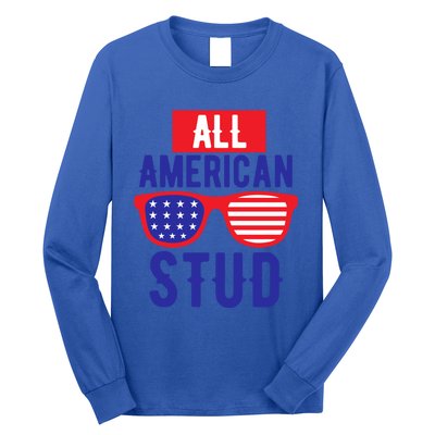 All American Stud Sunglasses 4th Of July Patriotic Gift Long Sleeve Shirt