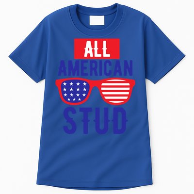 All American Stud Sunglasses 4th Of July Patriotic Gift Tall T-Shirt