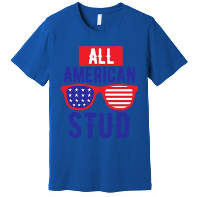 All American Stud Sunglasses 4th Of July Patriotic Gift Premium T-Shirt