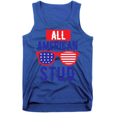 All American Stud Sunglasses 4th Of July Patriotic Gift Tank Top