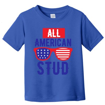 All American Stud Sunglasses 4th Of July Patriotic Gift Toddler T-Shirt