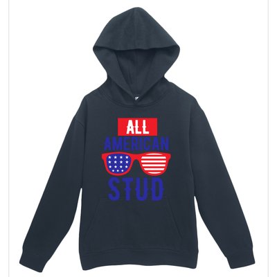 All American Stud Sunglasses 4th Of July Patriotic Gift Urban Pullover Hoodie