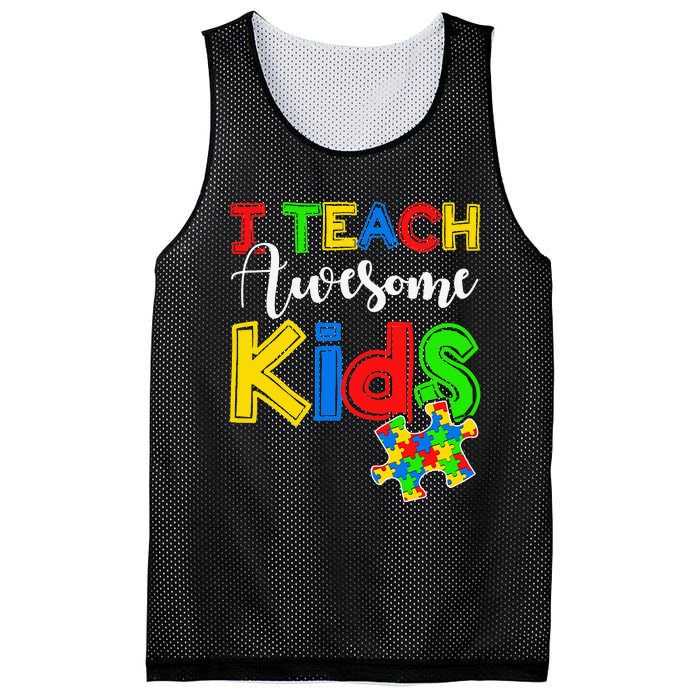 Autism Awareness Special ED Teacher Gifts Mesh Reversible Basketball Jersey Tank