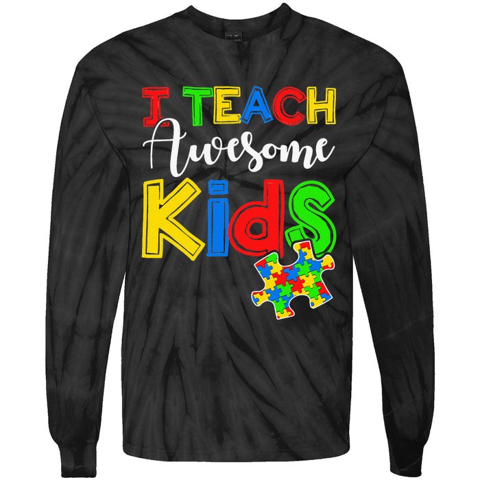 Autism Awareness Special ED Teacher Gifts Tie-Dye Long Sleeve Shirt