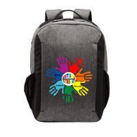 Autism Awareness Sign Language Hand Puzzle Support Vector Backpack