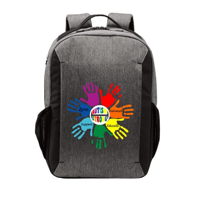 Autism Awareness Sign Language Hand Puzzle Support Vector Backpack