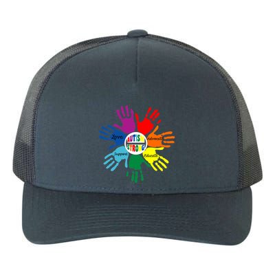 Autism Awareness Sign Language Hand Puzzle Support Yupoong Adult 5-Panel Trucker Hat