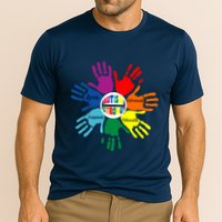 Autism Awareness Sign Language Hand Puzzle Support Performance Shirt