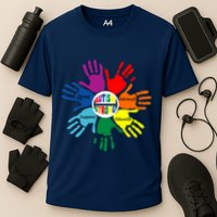 Autism Awareness Sign Language Hand Puzzle Support Performance Shirt
