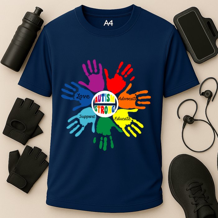 Autism Awareness Sign Language Hand Puzzle Support Performance Shirt