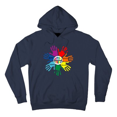 Autism Awareness Sign Language Hand Puzzle Support Hoodie