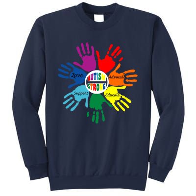 Autism Awareness Sign Language Hand Puzzle Support Sweatshirt