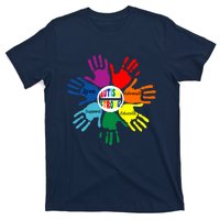 Autism Awareness Sign Language Hand Puzzle Support T-Shirt