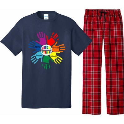 Autism Awareness Sign Language Hand Puzzle Support Pajama Set