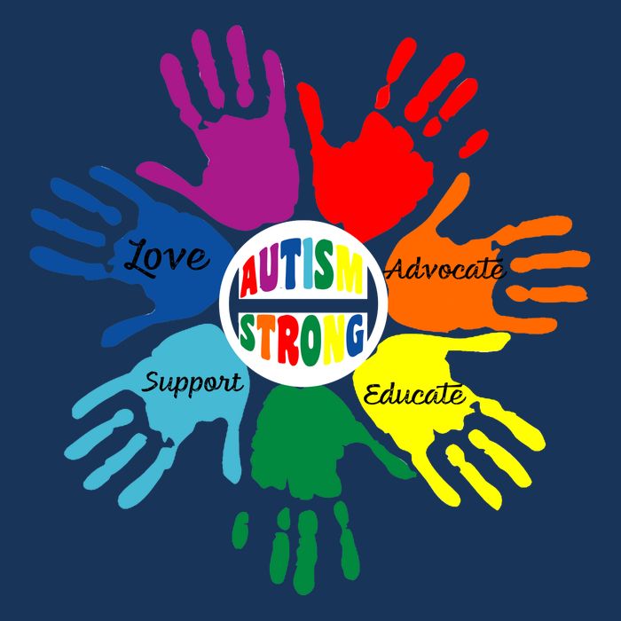 Autism Awareness Sign Language Hand Puzzle Support 16 in Basic Backpack