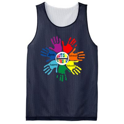 Autism Awareness Sign Language Hand Puzzle Support Mesh Reversible Basketball Jersey Tank