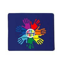 Autism Awareness Sign Language Hand Puzzle Support Mousepad