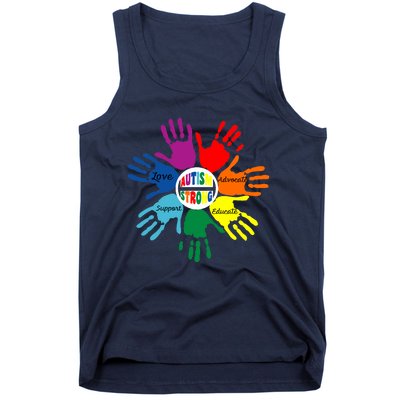 Autism Awareness Sign Language Hand Puzzle Support Tank Top