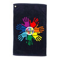 Autism Awareness Sign Language Hand Puzzle Support Golf Towel