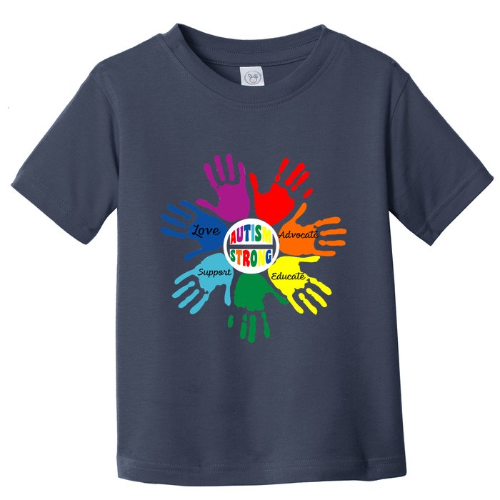 Autism Awareness Sign Language Hand Puzzle Support Toddler T-Shirt