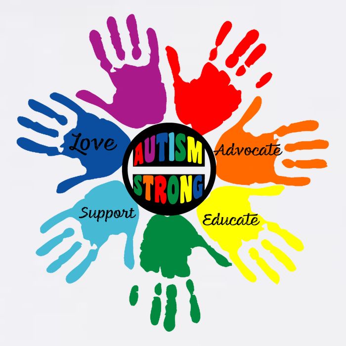 Autism Awareness Sign Language Hand Puzzle Support Garment-Dyed Sweatshirt