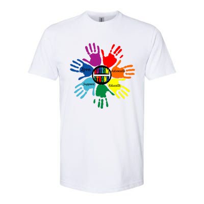 Autism Awareness Sign Language Hand Puzzle Support Softstyle® CVC T-Shirt