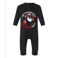 African American Santa Claus Christmas Pajama Infant Fleece One Piece