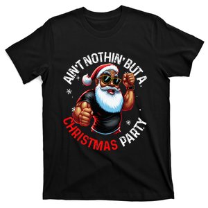 African American Santa Claus Christmas Pajama T-Shirt