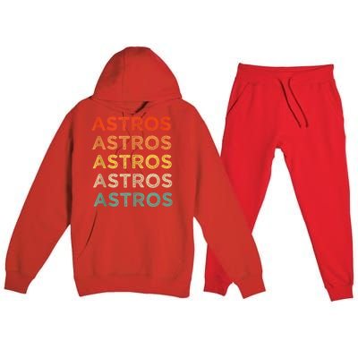 Astros Premium Hooded Sweatsuit Set