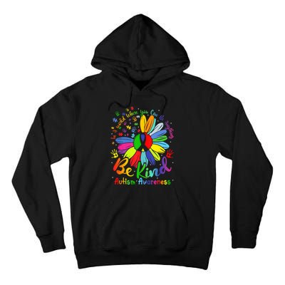 Autism Awareness Sunflower Be Kind Love Autism Awareness Tall Hoodie