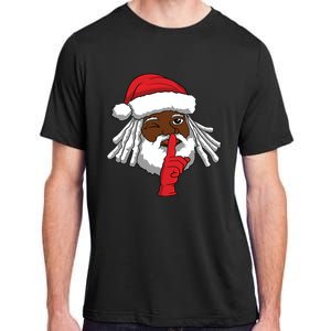 African American Santa Claus Christmas Party Decor Adult ChromaSoft Performance T-Shirt