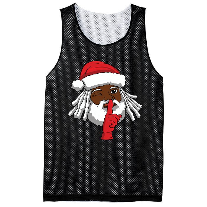 African American Santa Claus Christmas Party Decor Mesh Reversible Basketball Jersey Tank