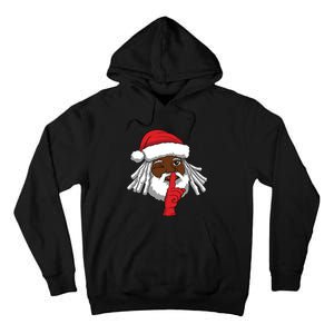 African American Santa Claus Christmas Party Decor Tall Hoodie