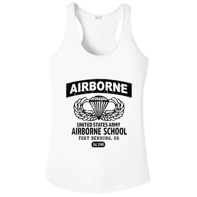 Army Airborne School Fort Benning Ga Ladies PosiCharge Competitor Racerback Tank