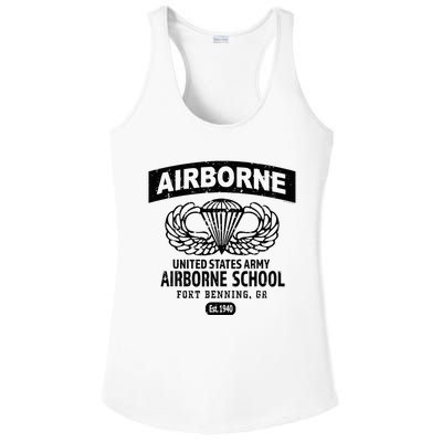 Army Airborne School Fort Benning Ga Ladies PosiCharge Competitor Racerback Tank