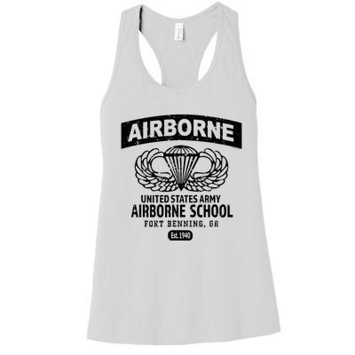 Army Airborne School Fort Benning Ga Women's Racerback Tank