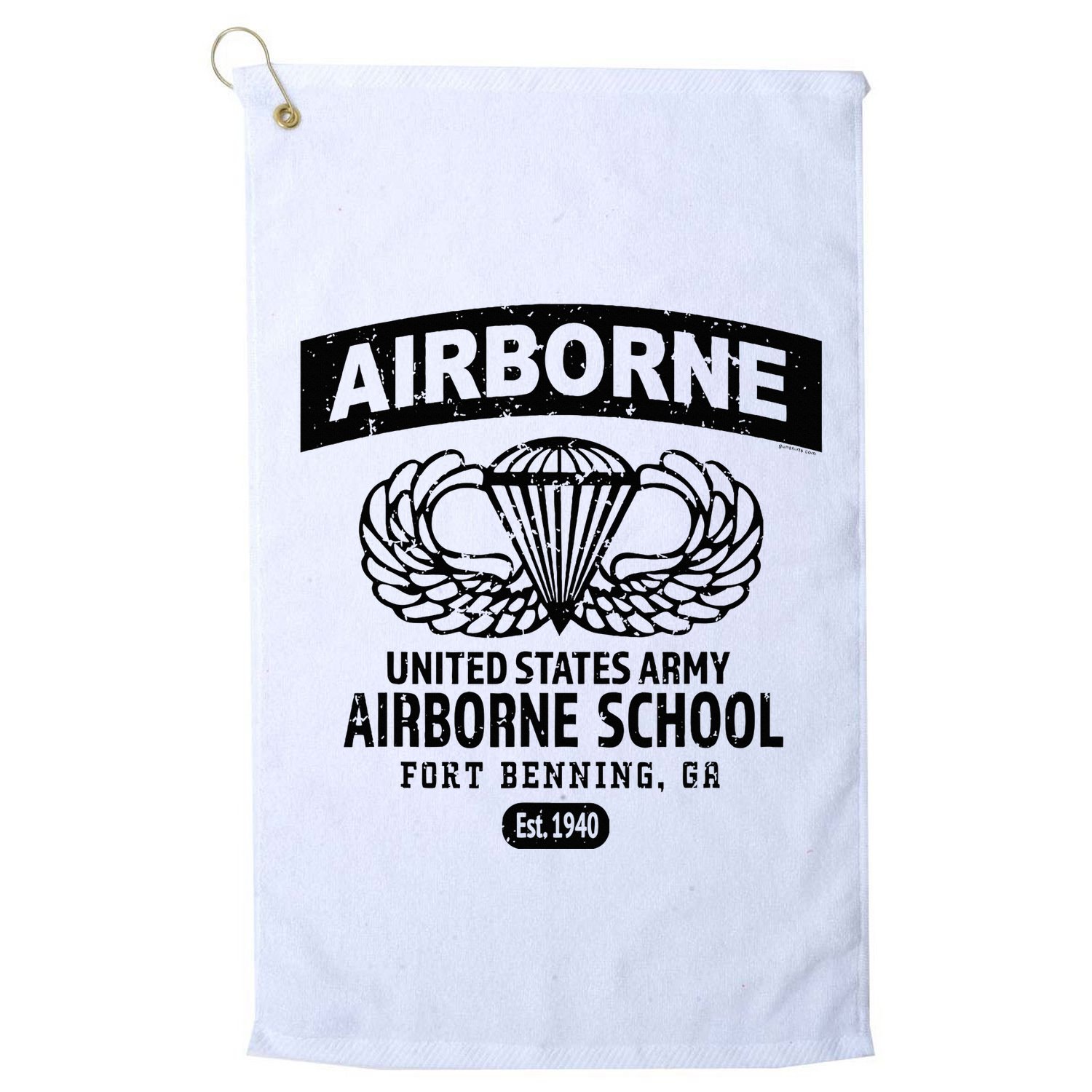 Army Airborne School Fort Benning Ga Golf Towel