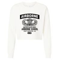 Army Airborne School Fort Benning Ga Cropped Pullover Crew