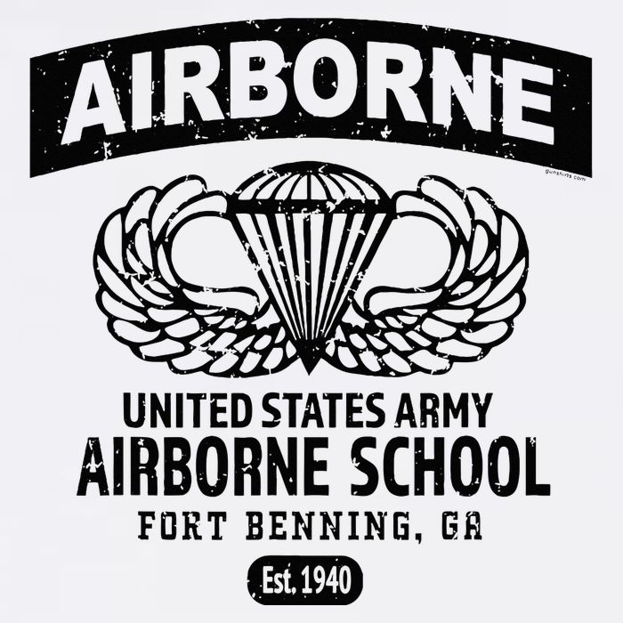 Army Airborne School Fort Benning Ga Cropped Pullover Crew