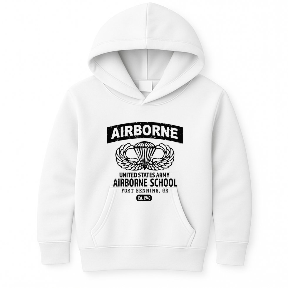Army Airborne School Fort Benning Ga Kids Hoodie