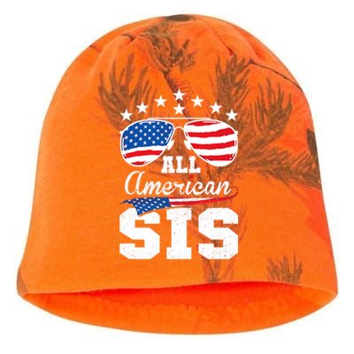 All American Sis 4th Of July Matching Family Meaningful Gift Kati - Camo Knit Beanie